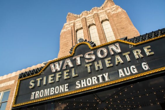 Watson Steifel Theatre neon sign.